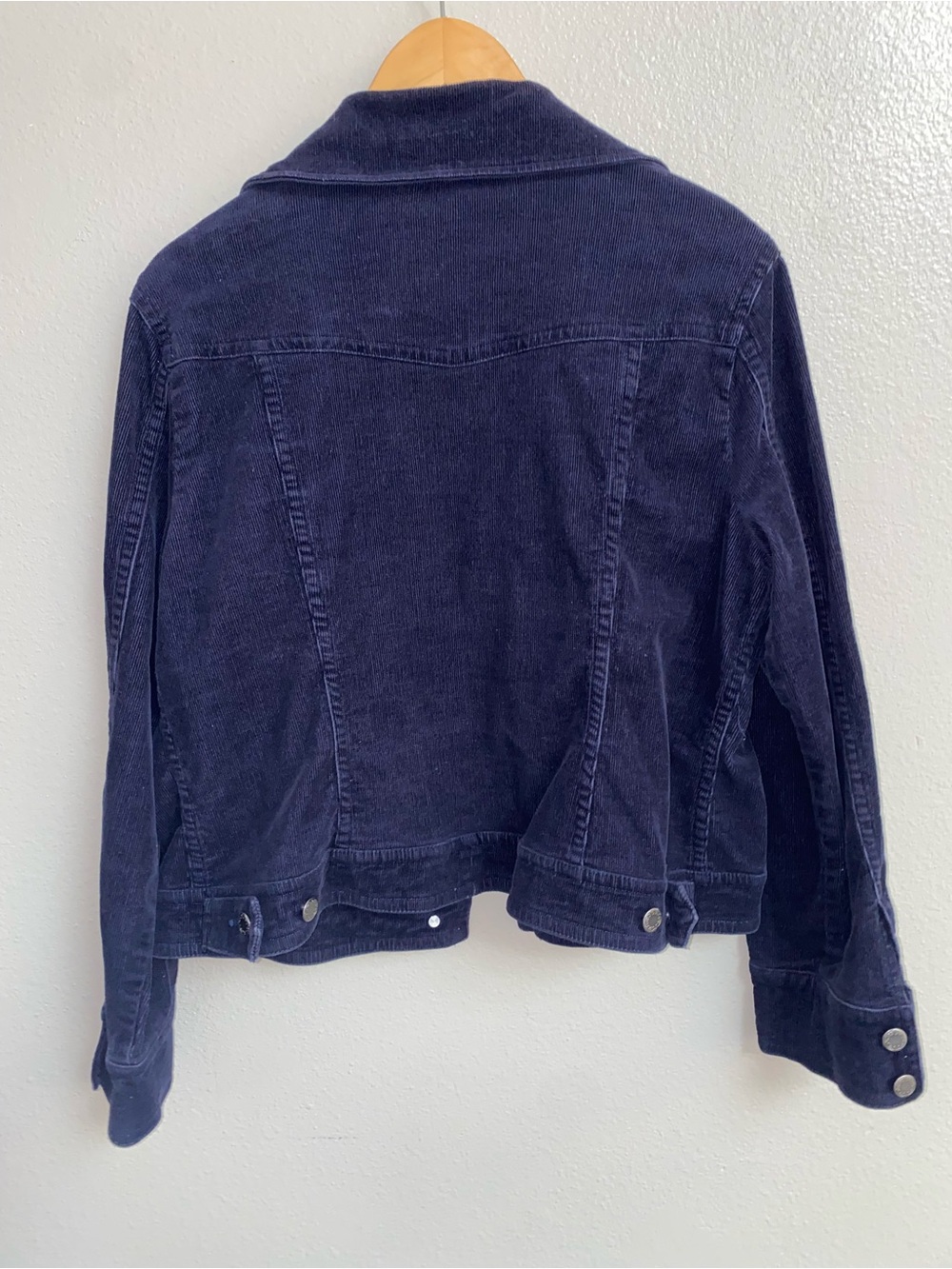 Bamboo Traders Women's Navy Corduroy Button Up Jacket Large - Picture 2 of 3